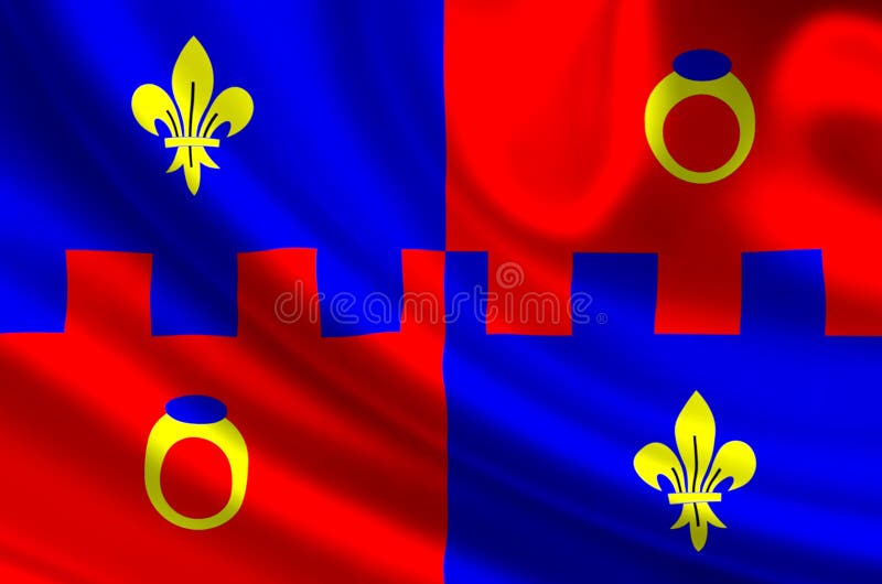 Montgomery County Flaggenillustration vektor abbildung Montgomery County Flaggenillustration vektor abbildung