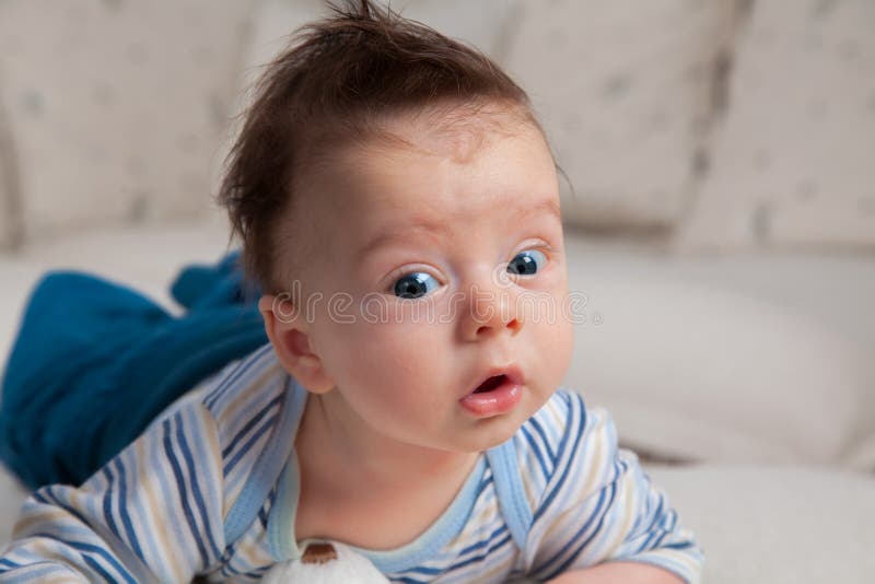 3 months old baby boy stock image. Image of happiness 38664473
