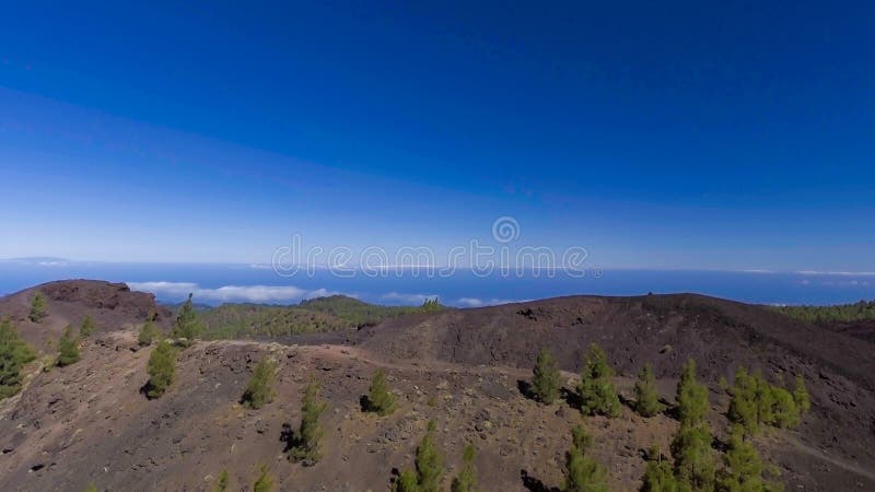 Monti la vista aerea di Teide nell'isola di Tenerife, Spagna fotografia stock Monti la vista aerea di Teide nell'isola di Tenerife, Spagna fotografia stock