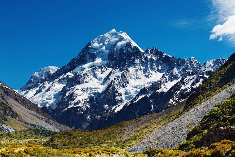 Mount Cook, highest peak of New Zealand. Mount Cook, highest peak of New Zealand