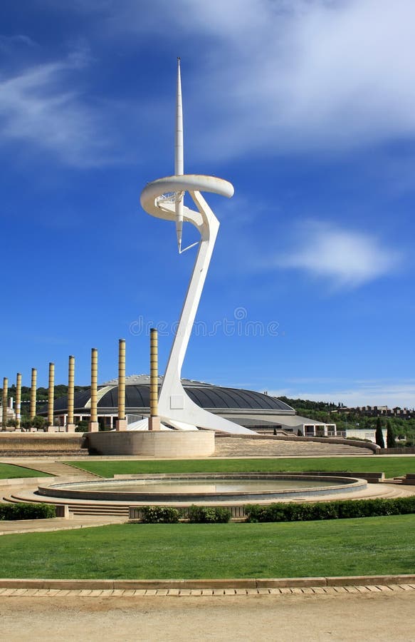 Montjuic Communication Tower Editorial Stock Photo - Image of concepts ...