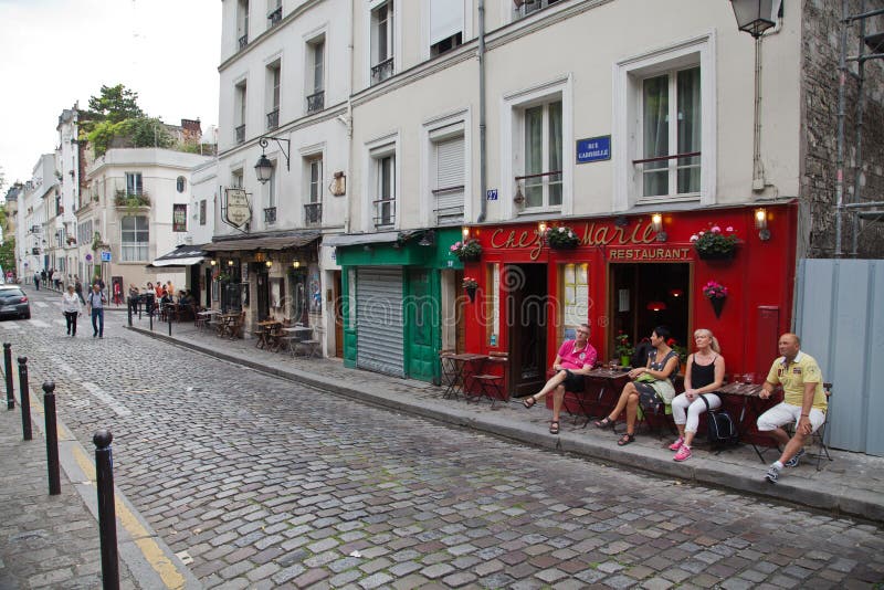 Montmartre Cafe, Paris royalty free stock images Montmartre Cafe, Paris royalty free stock images