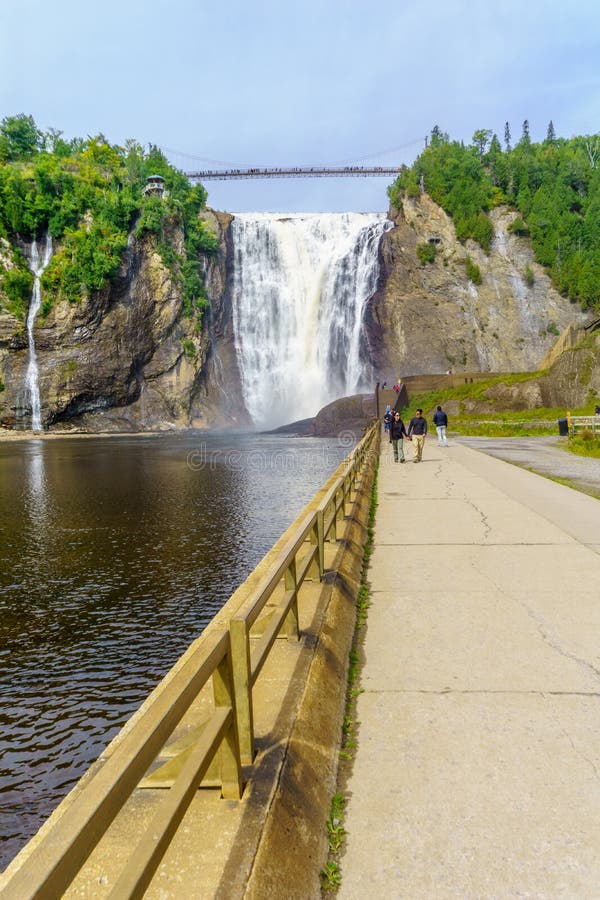 Montmorency Falls, in Quebec Editorial Photo Image of outdoor