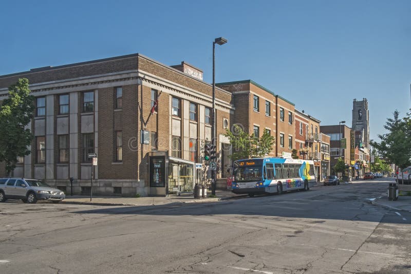 Montreal Bus royalty free stock photo Montreal Bus royalty free stock photo
