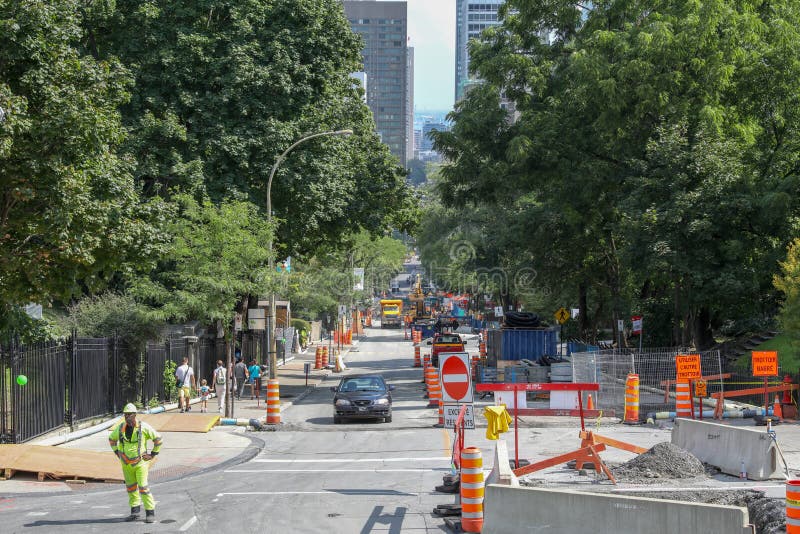 Montreal City editorial stock photo. Image of street - 137944233