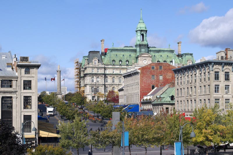 Montreal Jacques Cartier Place, Quebec Stock Photo Image of lights