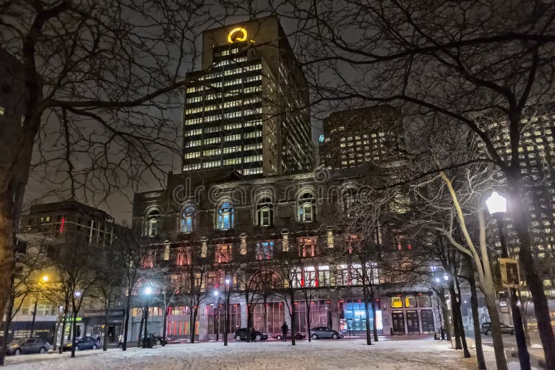 Montreal night scene