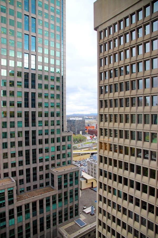 Montreal Office Buildings editorial stock image. Image of working
