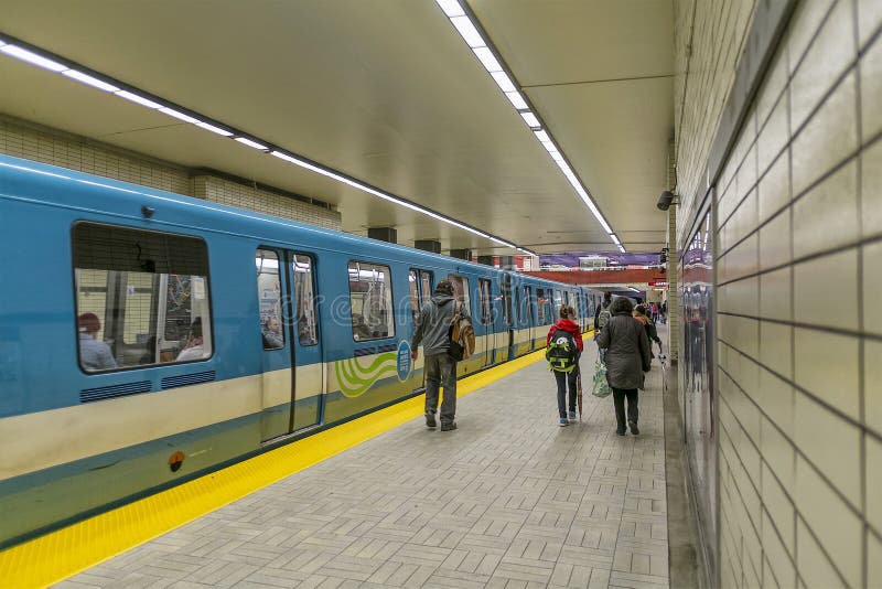 Montreal Subway Sherbrooke Station Editorial Stock Photo Image of