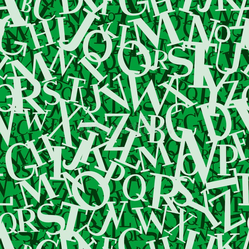 Pilha de letras (vetor contínuo) ilustração stock