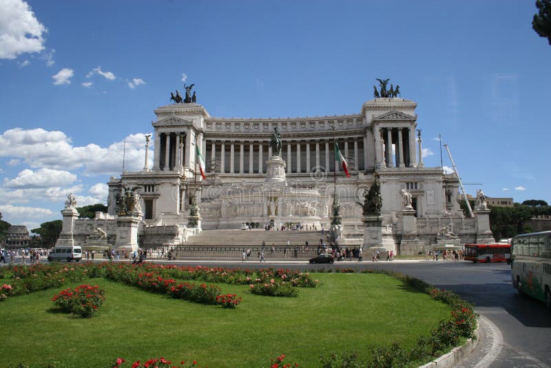 The Monumento Nazionale a Vittorio Emanuele II (National Monument of Victor Emmanuel II) or Altare della Patria (Altar of the Fatherland) or Il Vittoriano is a monument to honour Victor Emmanuel, the first king of a unified Italy. It is located in Rome, Italy. It occupies a site between the Piazza Venezia and the Capitoline Hill. The monument was designed by Giuseppe Sacconi in 1895; sculpture for it was parceled out to established sculptors all over Italy. It was inaugurated in 1911 and completed in 1935. The Monumento Nazionale a Vittorio Emanuele II (National Monument of Victor Emmanuel II) or Altare della Patria (Altar of the Fatherland) or Il Vittoriano is a monument to honour Victor Emmanuel, the first king of a unified Italy. It is located in Rome, Italy. It occupies a site between the Piazza Venezia and the Capitoline Hill. The monument was designed by Giuseppe Sacconi in 1895; sculpture for it was parceled out to established sculptors all over Italy. It was inaugurated in 1911 and completed in 1935.