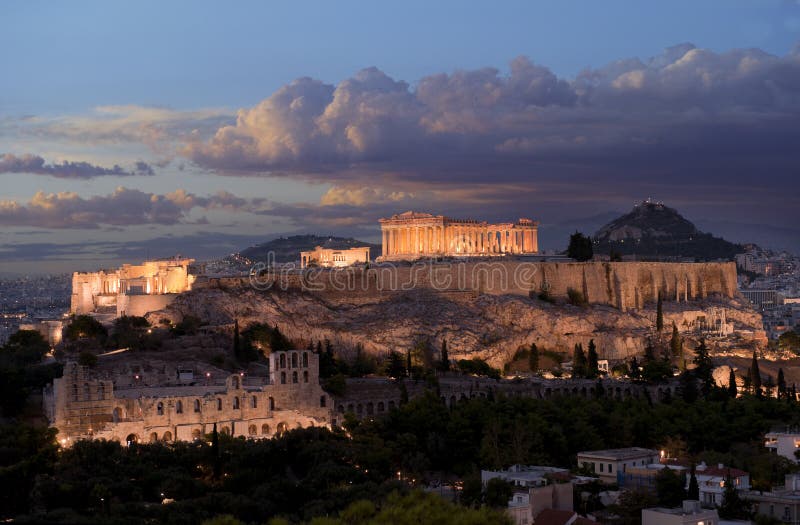 The Acropolis monument in Greece. The Acropolis monument in Greece