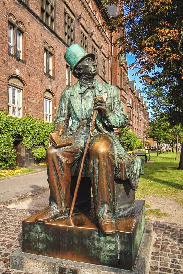 Monument Of Hans Christian Andersen In Copenhagen, Denmark Stock Image ...