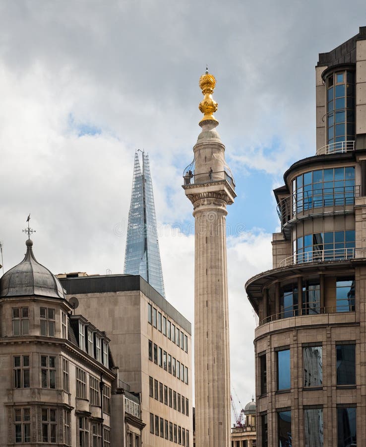The Monument in London stock photo The Monument in London stock photo