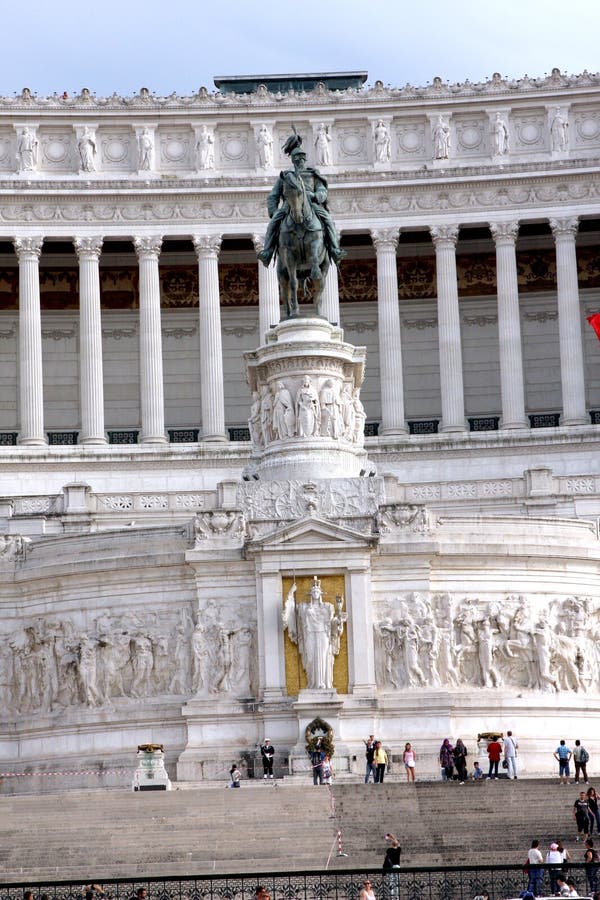 Monument national à Victor Emmanuel II Rome - Italie images libres de droits Monument national à Victor Emmanuel II Rome - Italie images libres de droits
