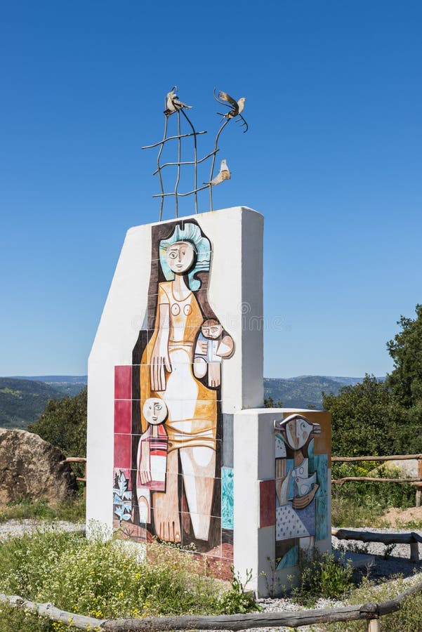 Monument near orgosolo on sardinia stock photo Monument near orgosolo on sardinia stock photo