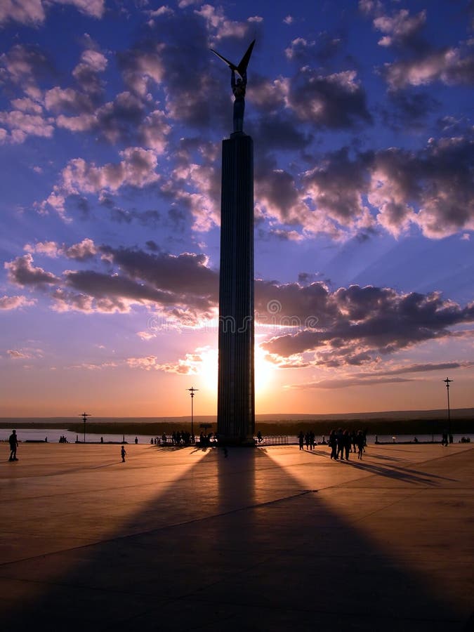 Monument. sundown