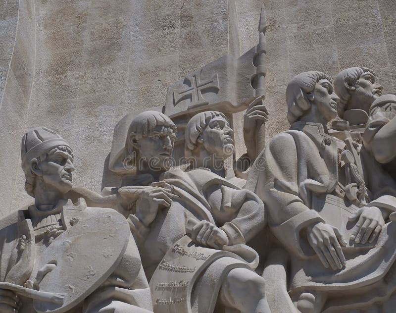 Monument till uppt?ckterna i Lissabon i Portugal arkivbilder Monument till uppt?ckterna i Lissabon i Portugal arkivbilder