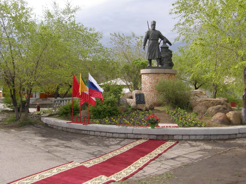 A monument to the founder of the city of Chita. Centurion Pyotr Beketov. Transbaikal region. Russia