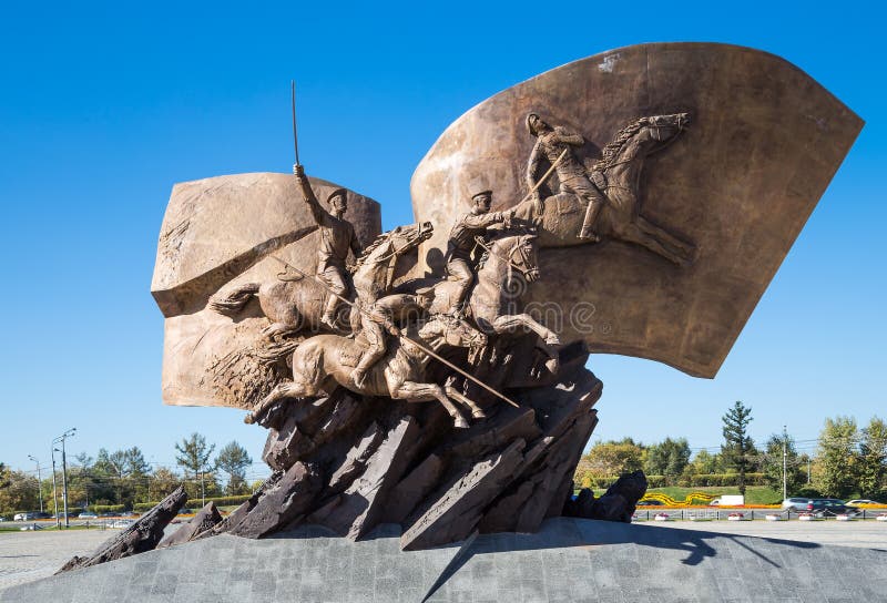 Monument to the heroes First World War in Victory Park on Poklonnaya Hill, Moscow, Russia