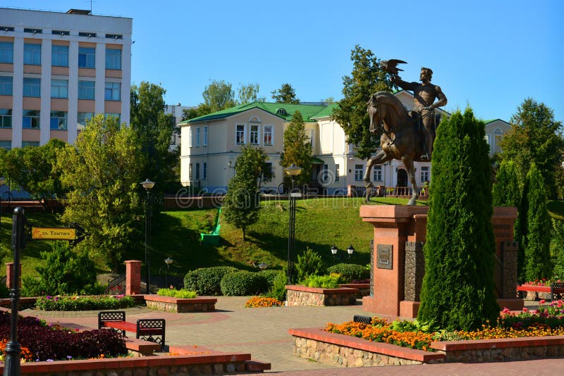 Monument to Prince of Vitebsk, Grand Duke of Lithuania Olgerd Algerd. Belarus royalty free stock image Monument to Prince of Vitebsk, Grand Duke of Lithuania Olgerd Algerd. Belarus royalty free stock image