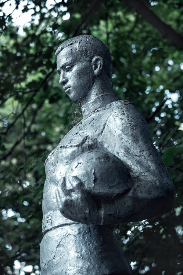 Monument to the Soviet Army soldiers died in World War II in Kopachi, Chernobyl alienation zon stock photos Monument to the Soviet Army soldiers died in World War II in Kopachi, Chernobyl alienation zon stock photos