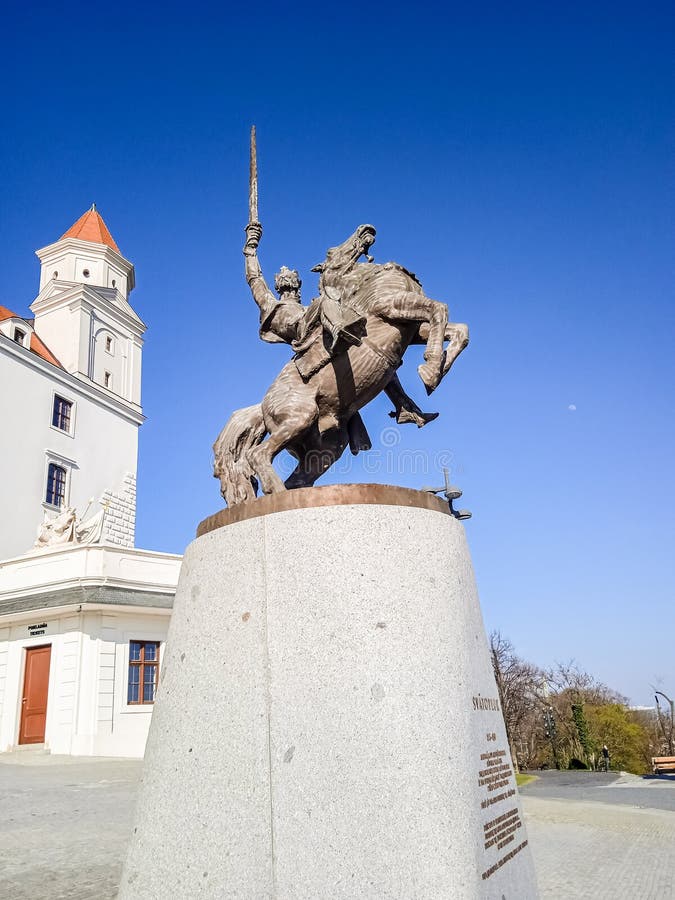 Monument to Svyatopolk in Bratislava Castle