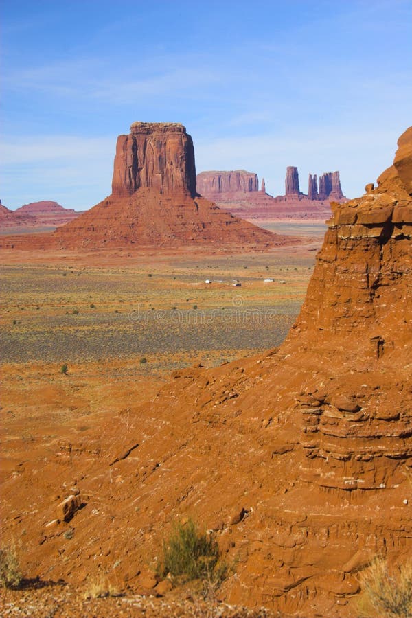 Monument Valley stock photo. Image of clouds, geology 3600354