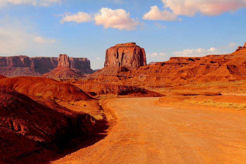 Road to Monument Valley stock photo. Image of horizontal 6942998