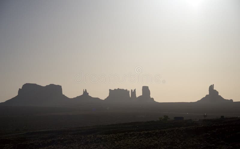 Monument valley skyline