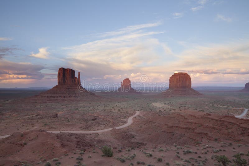 Monument Valley Sunset stock image. Image of outdoors - 80086935