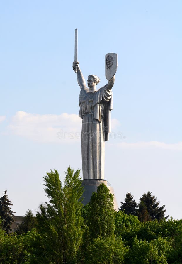 Monument in Kiev stock image. Image of memorial, female 35253167