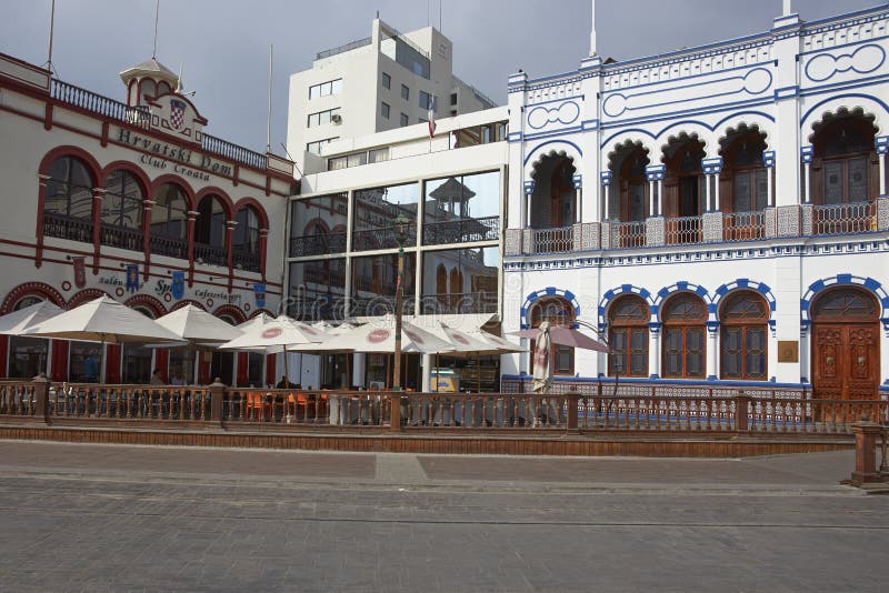 Monumenti storici di Iquique, Cile fotografie stock libere da diritti Monumenti storici di Iquique, Cile fotografie stock libere da diritti