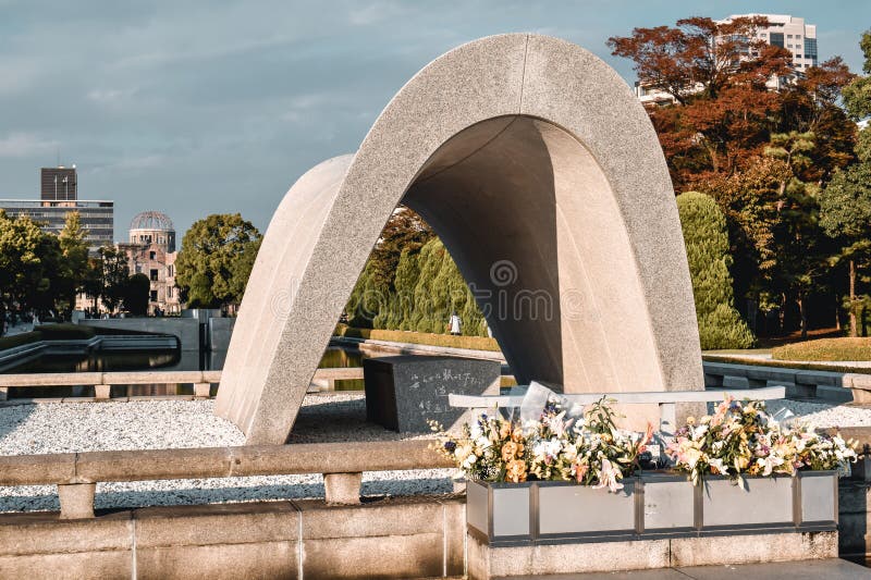 Sad Children`s Peace Monument in Hiroshima Peace Memorial Park in Japan Asia. Sad Children`s Peace Monument in Hiroshima Peace Memorial Park in Japan Asia