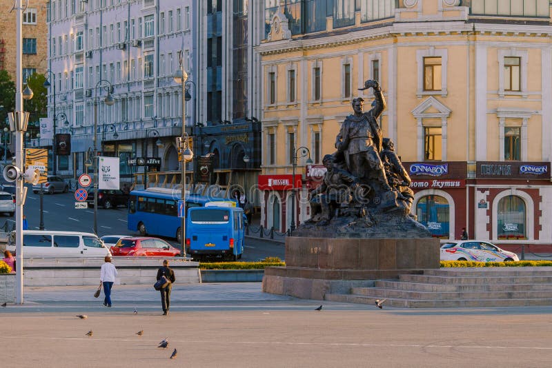 Monumento ai combattenti sul potere dei sovietici in Estremo Oriente fotografia stock libera da diritti Monumento ai combattenti sul potere dei sovietici in Estremo Oriente fotografia stock libera da diritti