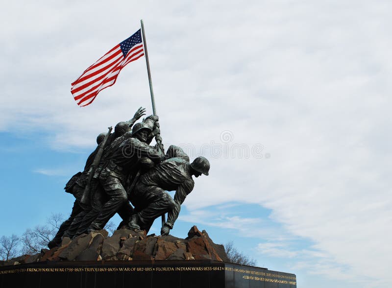 Monumento de Iwo Jima foto de archivo Monumento de Iwo Jima foto de archivo
