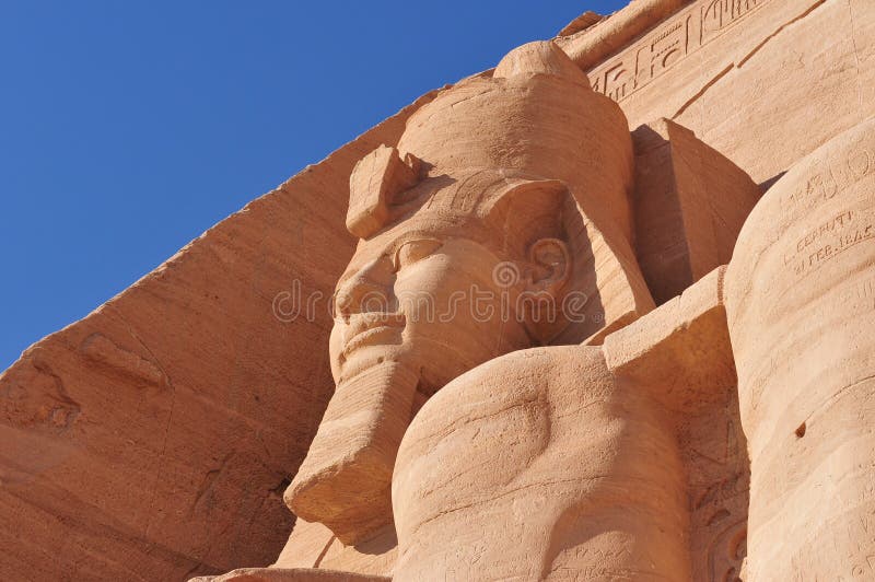 Monumento do Faraó de Abu Simbel imagens de stock royalty free