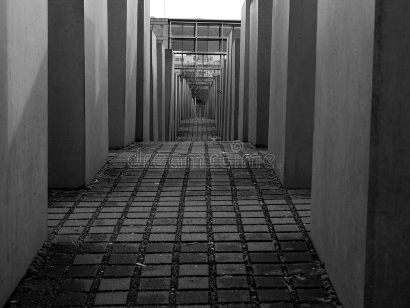 Monumento a los judíos asesinados de Europa/del monumento del holocausto en Berlín, Alemania fotos de archivo Monumento a los judíos asesinados de Europa/del monumento del holocausto en Berlín, Alemania fotos de archivo