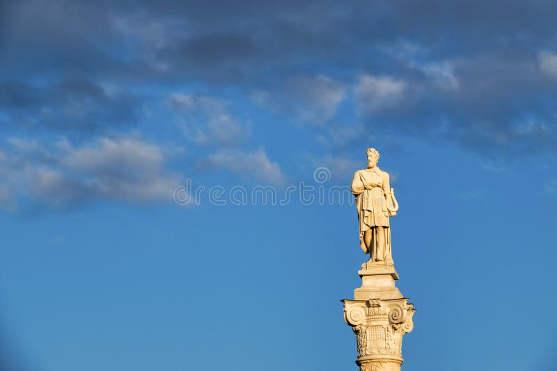 Monument to Ludovico Ariosto in Piazza Ariostea, Ferrara Italy. Monument to Ludovico Ariosto in Piazza Ariostea, Ferrara Italy