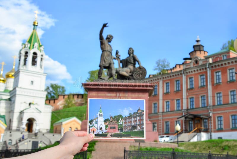 Monumento a Minin e a Pozharsky fotografia stock libera da diritti Monumento a Minin e a Pozharsky fotografia stock libera da diritti