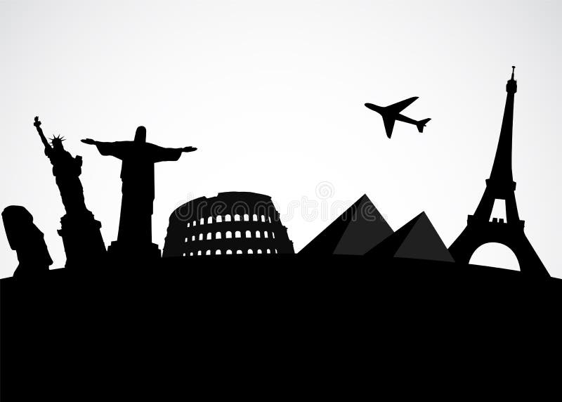 Monumento mundialmente famoso ilustração stock Monumento mundialmente famoso ilustração stock