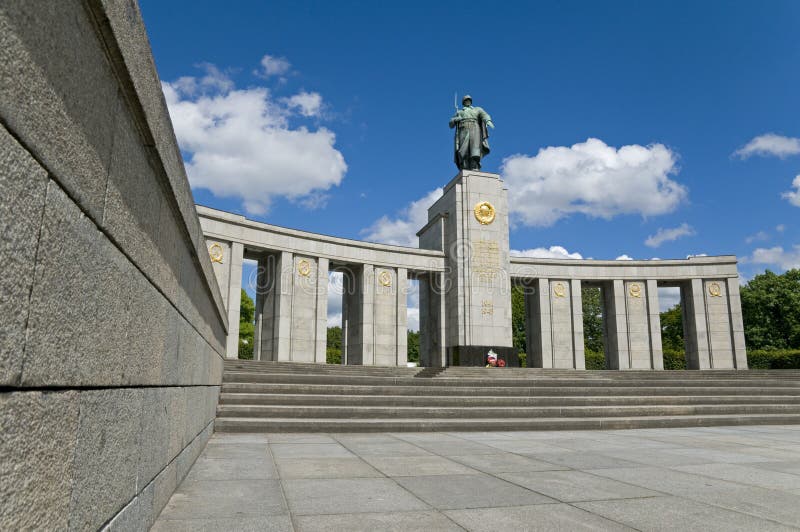 Monumento soviético de la guerra de Berlín imágenes de archivo libres de regalías
