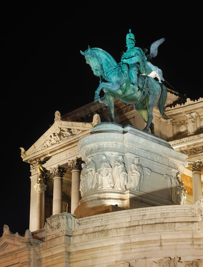 Italy. Rome. Monument of Vittorio Emanuelle II at night ( Altare della patria ). Italy. Rome. Monument of Vittorio Emanuelle II at night ( Altare della patria )