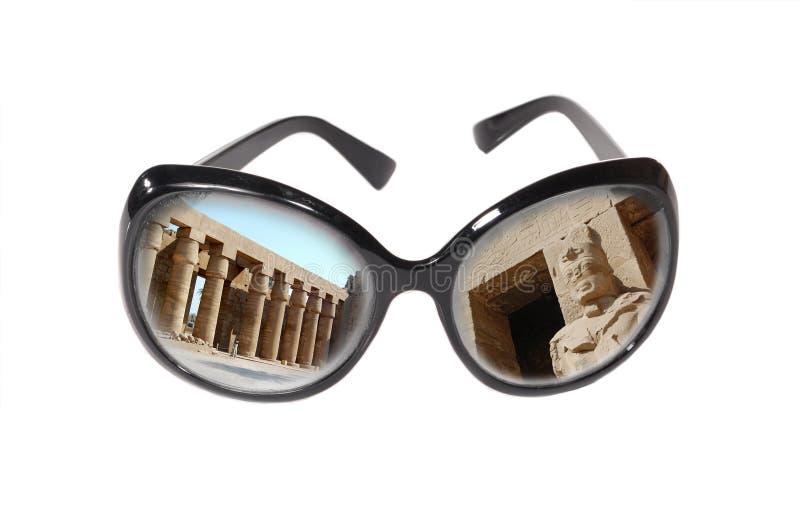 Monuments Of Egypt In Dark Glasses Stock Image Image of africa
