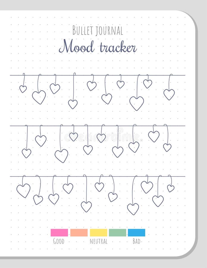 Bullet Journal Mood Tracker Printable Bullet Journal Mood Tracker Printable