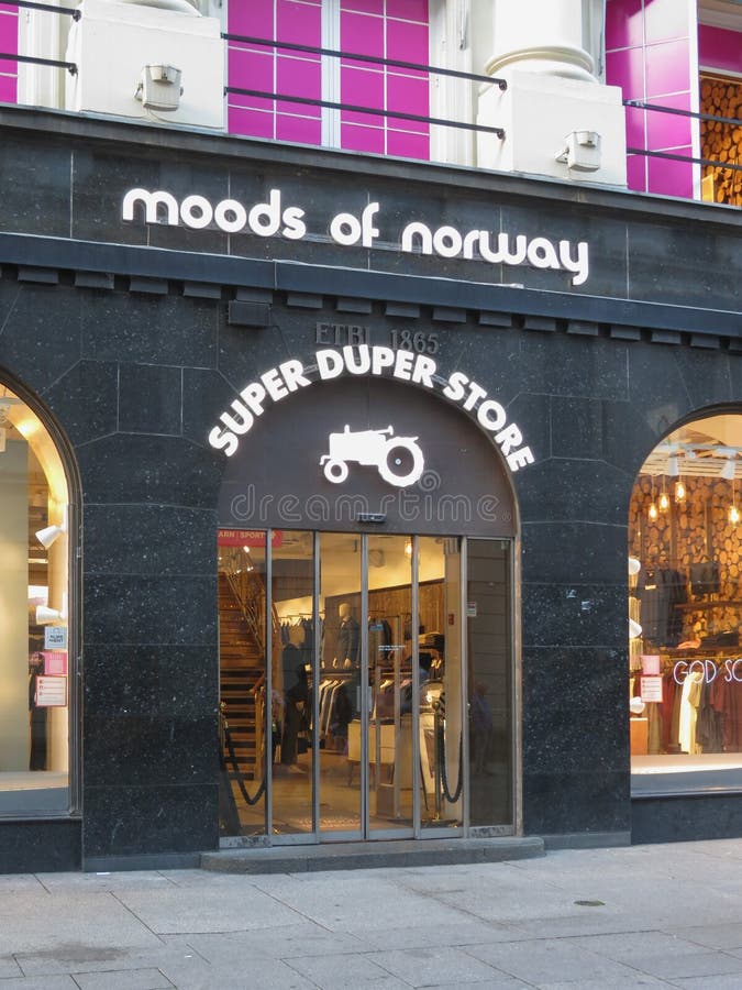 Moods of Norway Super Duper Store Store in Oslo Editorial Stock Photo