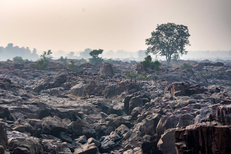 Mooi Indisch landschap met Raneh-daling royalty-vrije stock foto