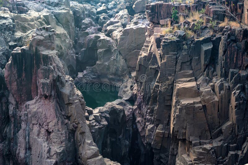Mooi Indisch landschap met Raneh-daling stock fotografie