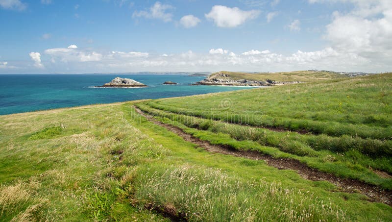 Mooi landschap Van Cornwall stock afbeelding