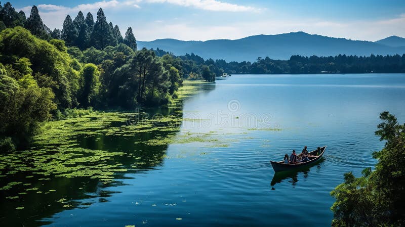 Mooi meer royalty-vrije illustratie